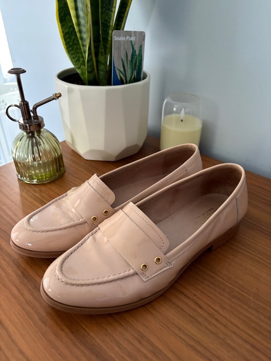Minelli Shoes - Minelli Blush Patent Leather Penny Loafers